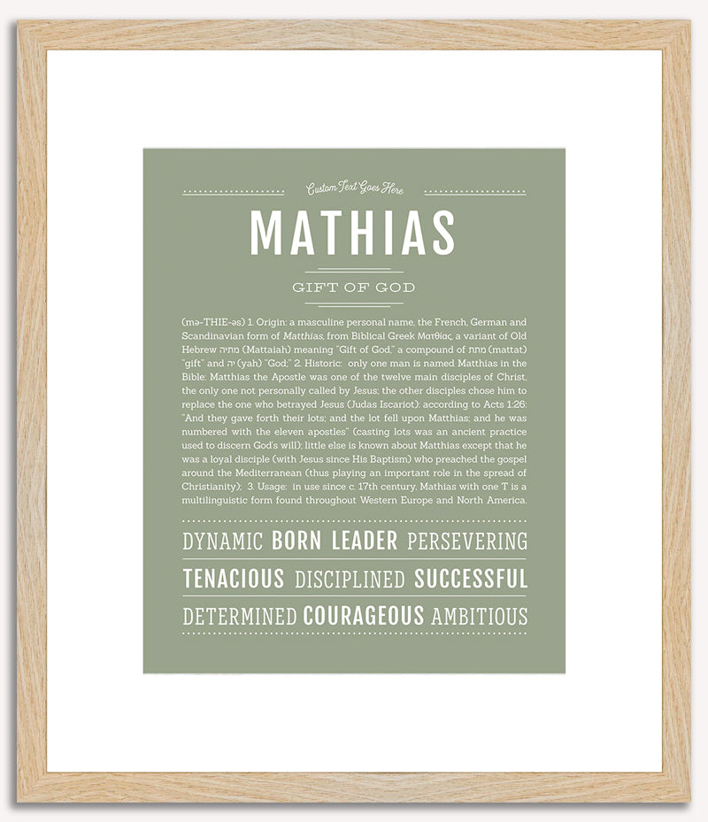 Mathias | Name Art Print