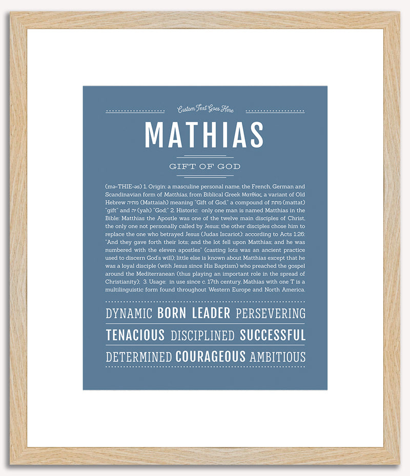 Mathias | Name Art Print