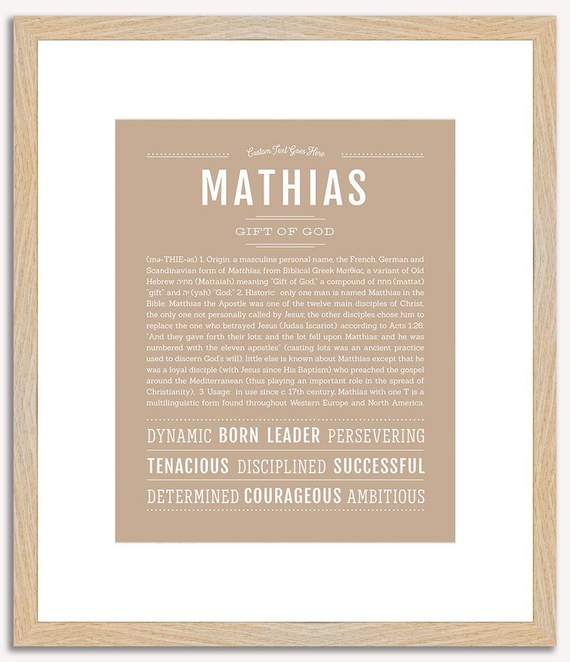 Mathias | Name Art Print