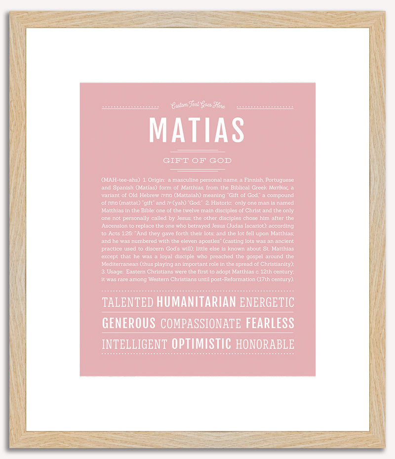 Matias | Name Art Print