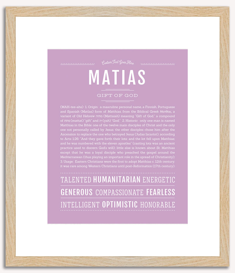 Matias | Name Art Print