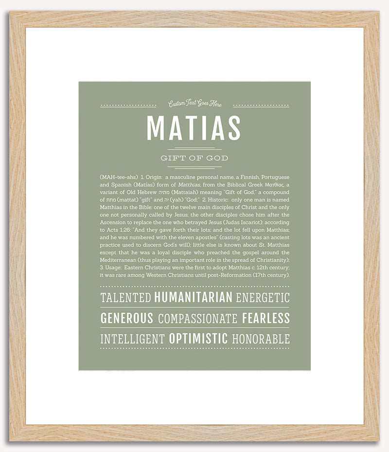 Matias | Name Art Print