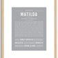 Matilda | Name Art Print