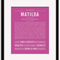 Frame Options | Dark Pink | Black Frame, Matted