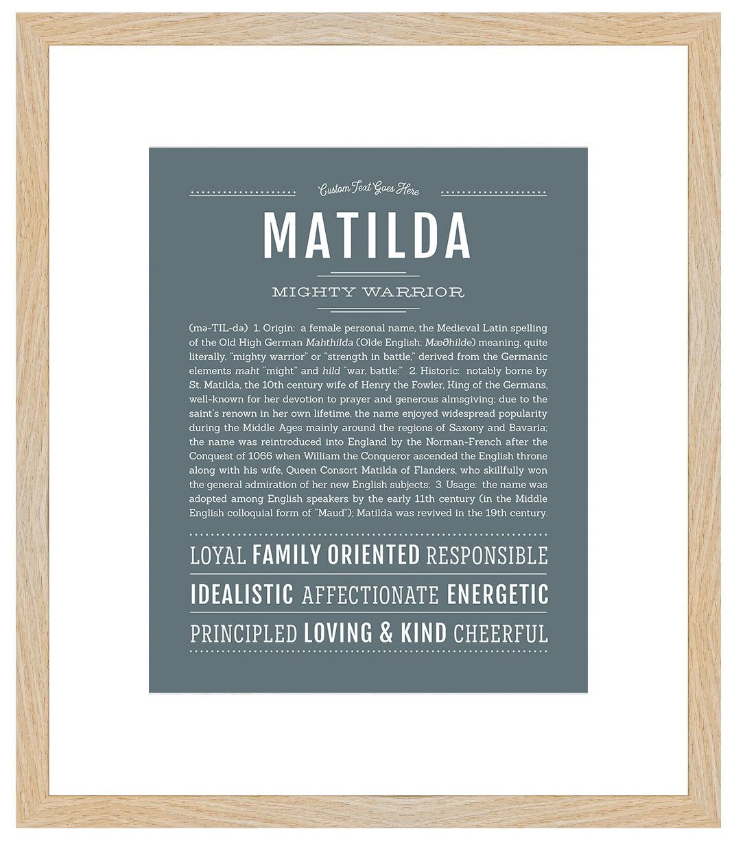 Matilda | Name Art Print