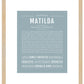 Matilda | Name Art Print