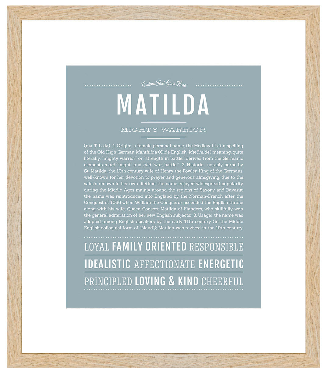 Matilda | Name Art Print