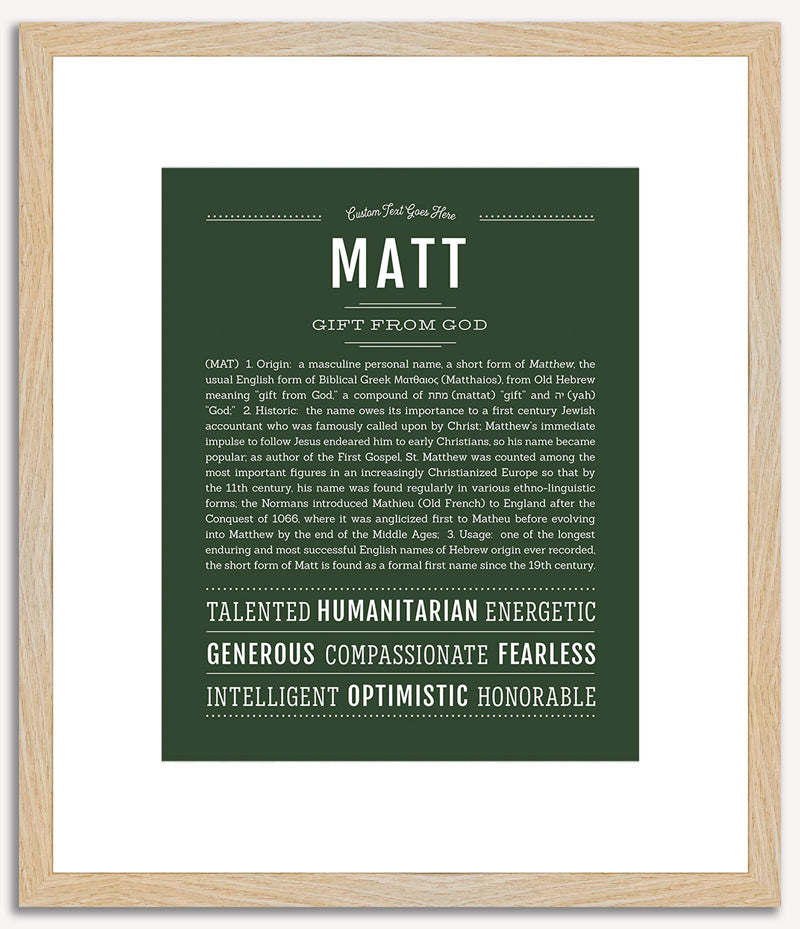 Matt | Name Art Print