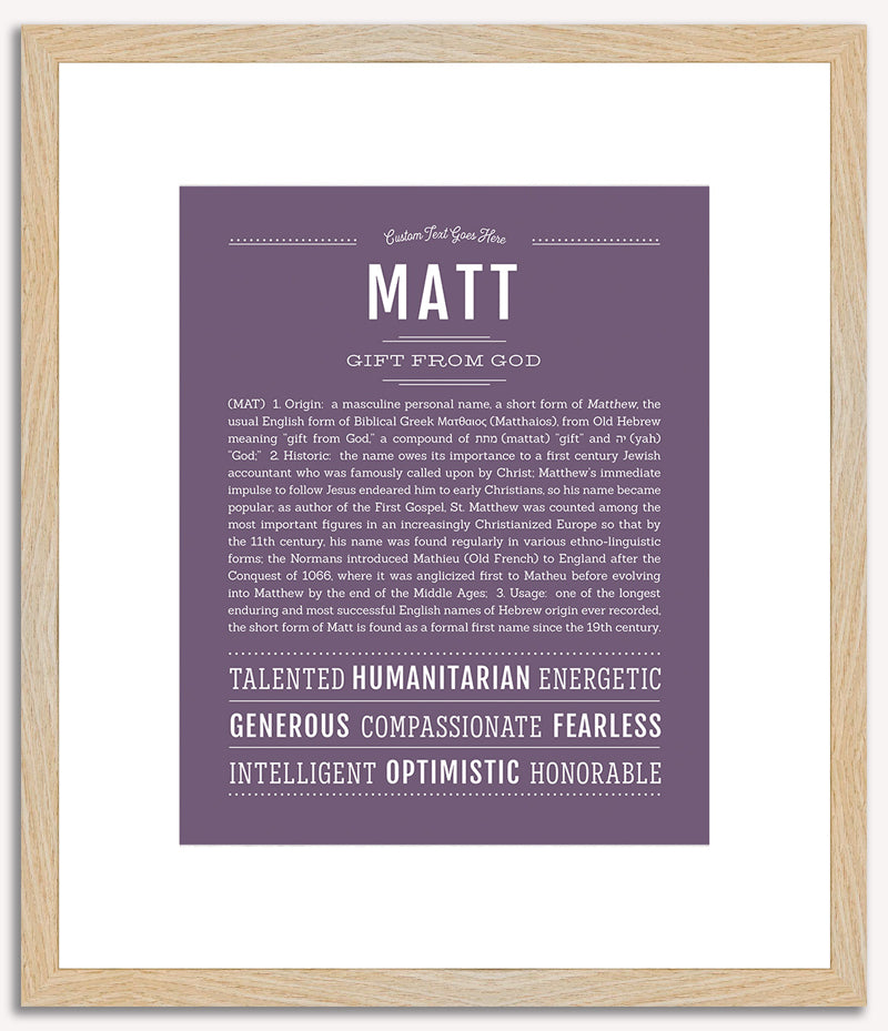 Matt | Name Art Print