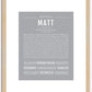 Matt | Name Art Print