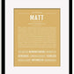 Frame Options | Matte Gold | Black Frame, Matted