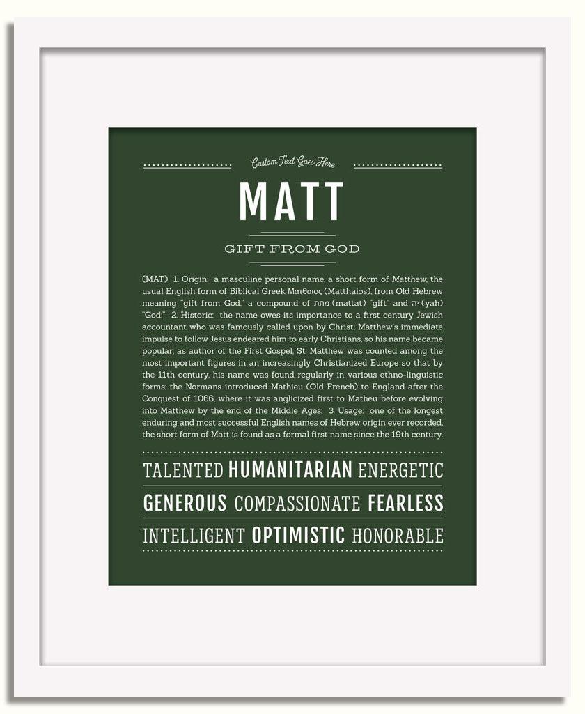 Mat Name Matt Name
