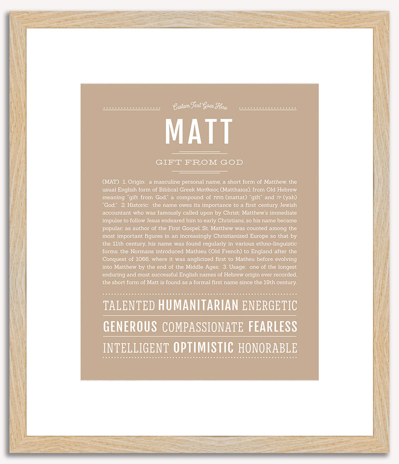 Matt | Name Art Print