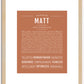 Matt | Name Art Print