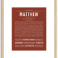 Matthew | Name Art Print