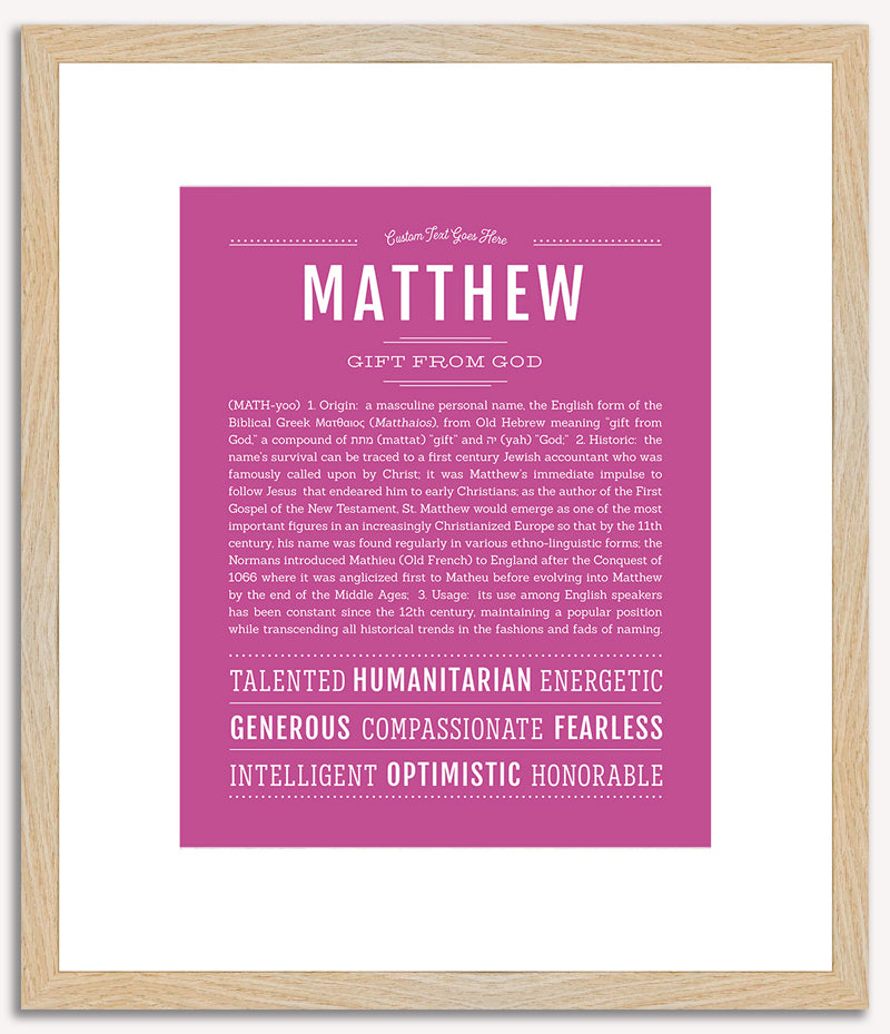 Matthew | Name Art Print