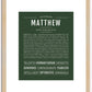 Matthew | Name Art Print