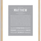 Matthew | Name Art Print