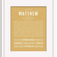 Frame Options | Matte Gold | White Frame, Matted