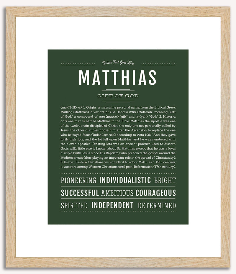 Matthias | Name Art Print