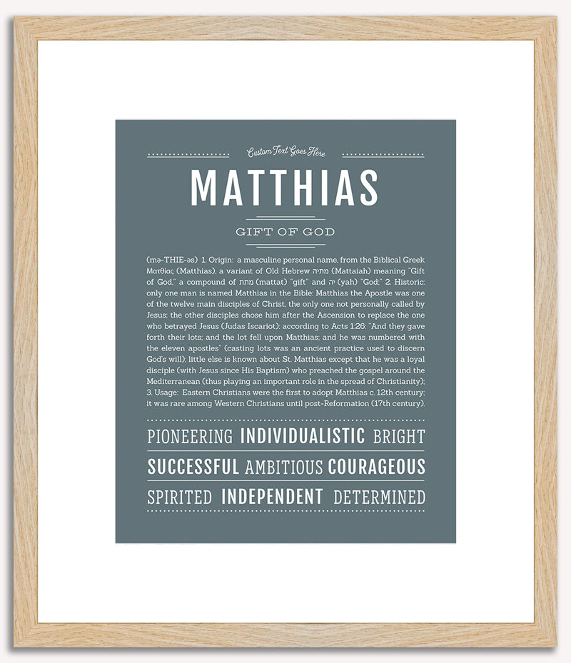 Matthias | Name Art Print