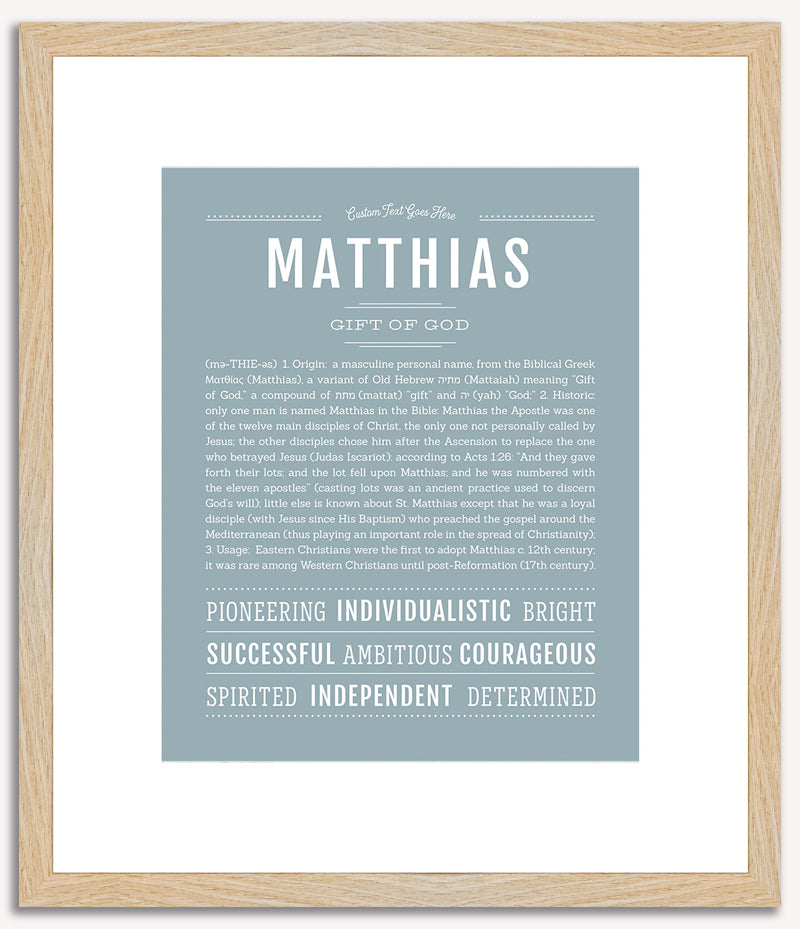 Matthias | Name Art Print