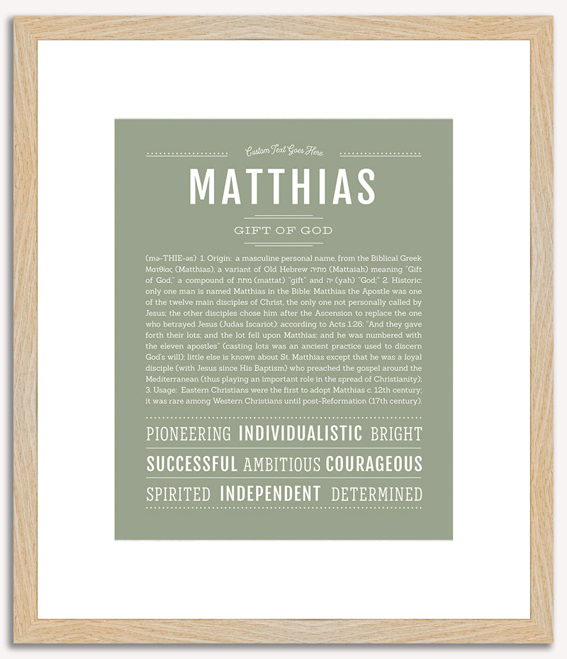 Matthias | Name Art Print