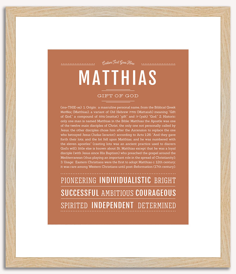 Matthias | Name Art Print