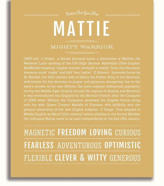 Frame Options | Matte Gold | No Frame