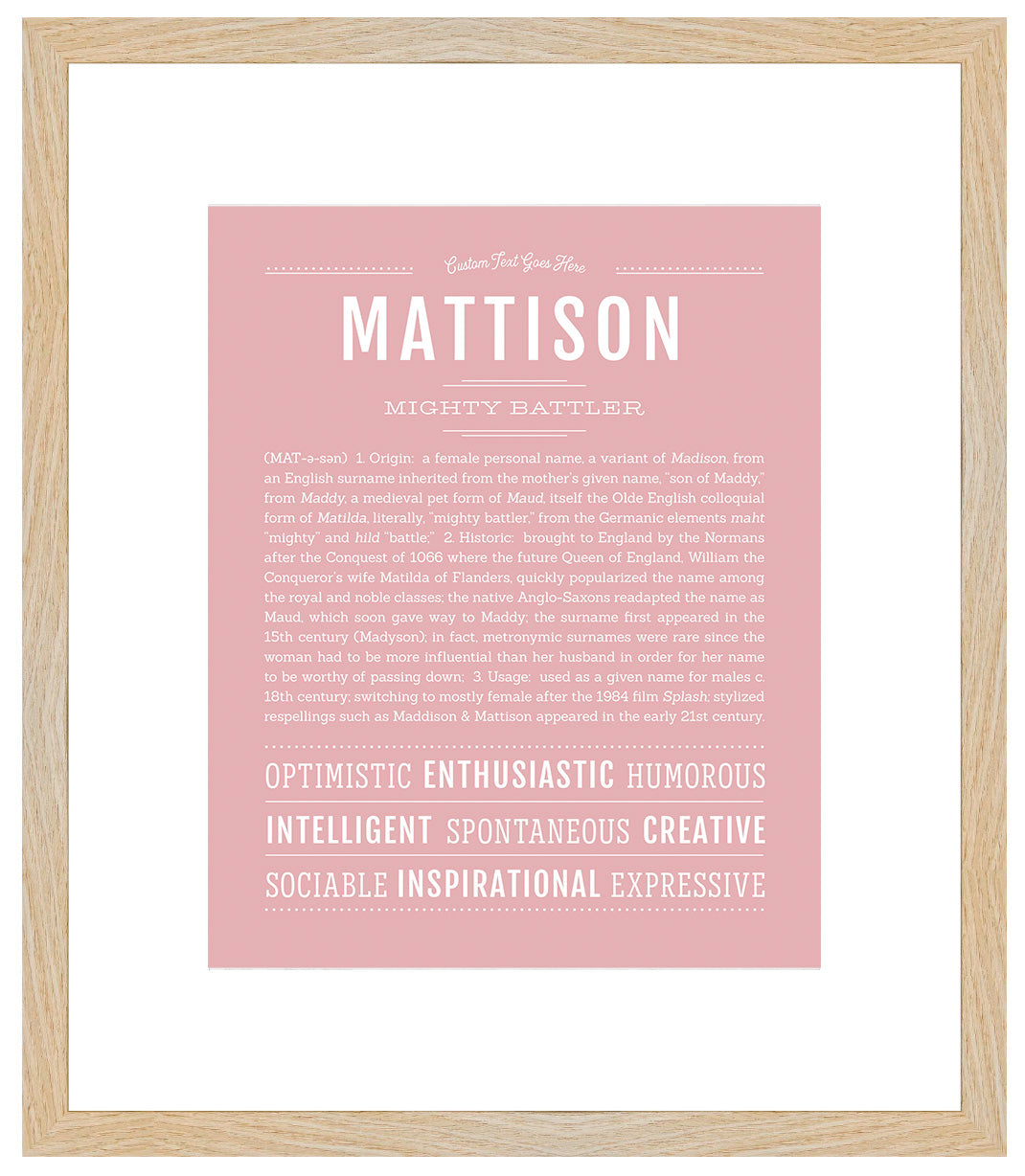 Mattison | Name Art Print