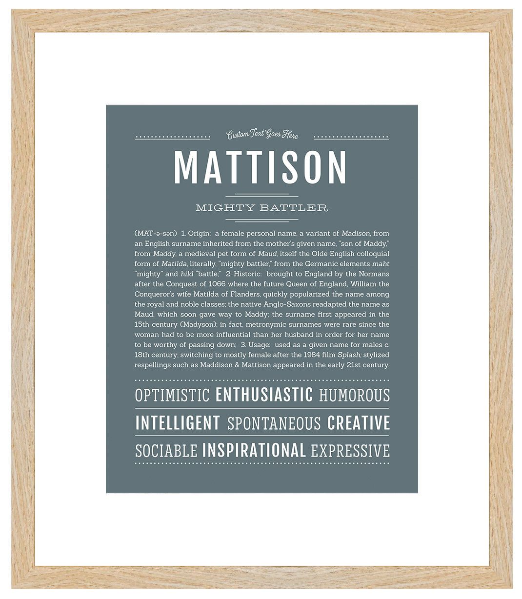 Mattison | Name Art Print