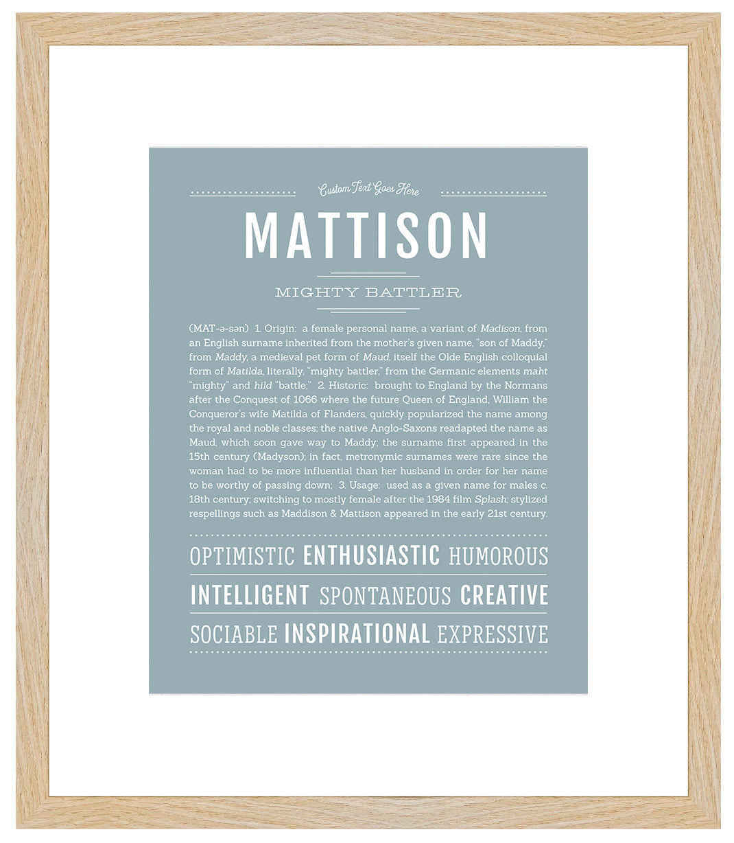 Mattison | Name Art Print