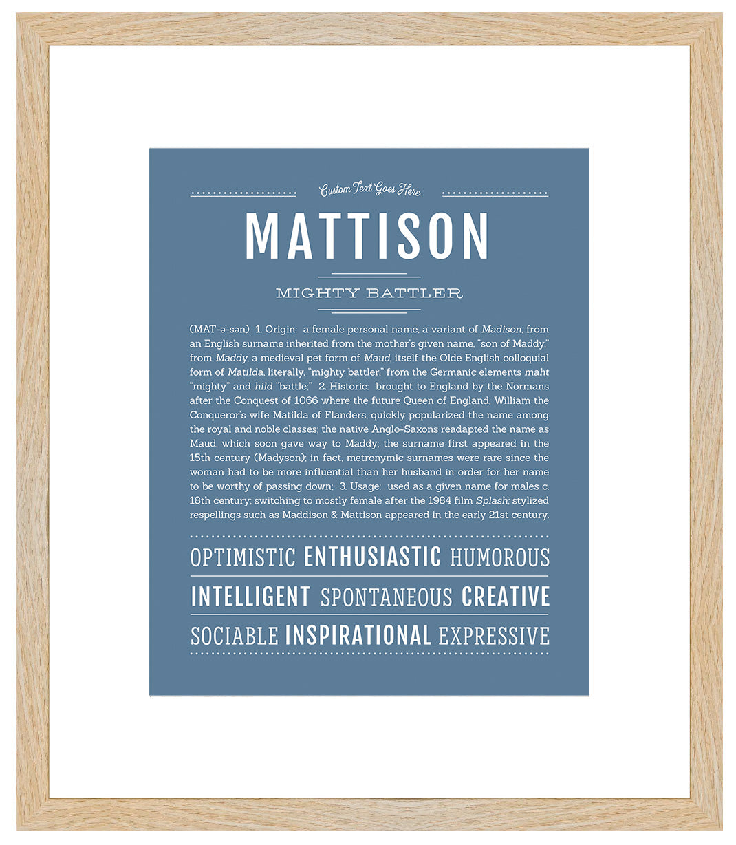 Mattison | Name Art Print