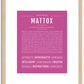 Mattox | Name Art Print