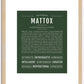 Mattox | Name Art Print