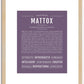 Mattox | Name Art Print