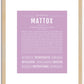 Mattox | Name Art Print