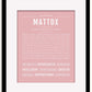 Frame Options | Dusty Rose | Black Frame, Matted