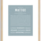 Mattox | Name Art Print