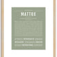 Mattox | Name Art Print