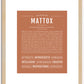 Mattox | Name Art Print