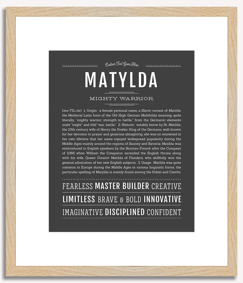 Matylda | Name Art Print