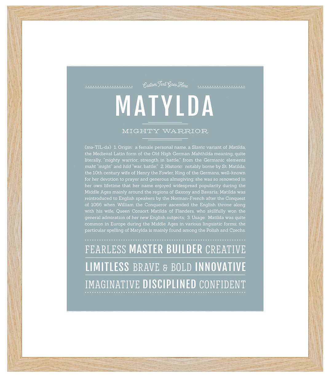 Matylda | Name Art Print