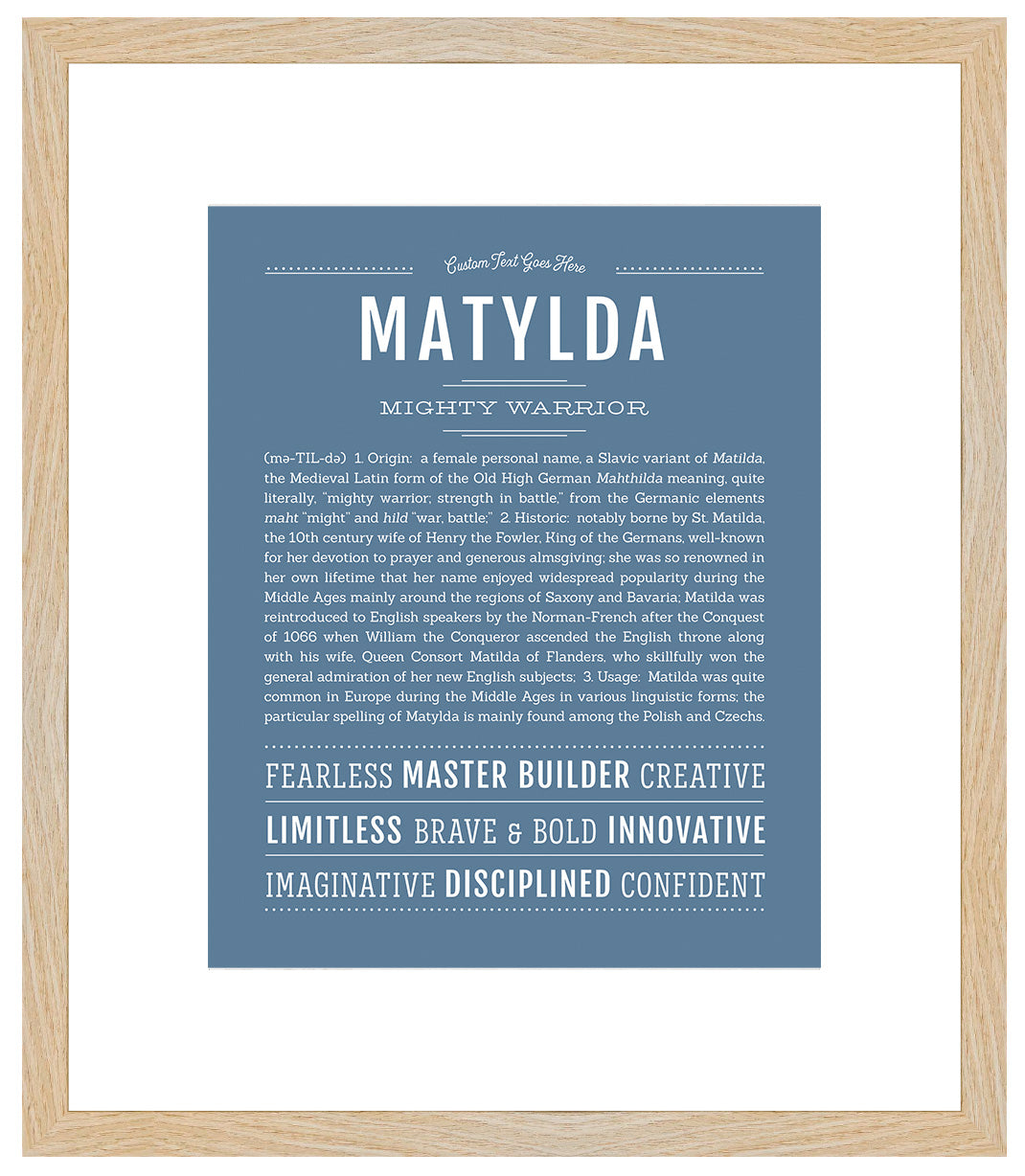 Matylda | Name Art Print