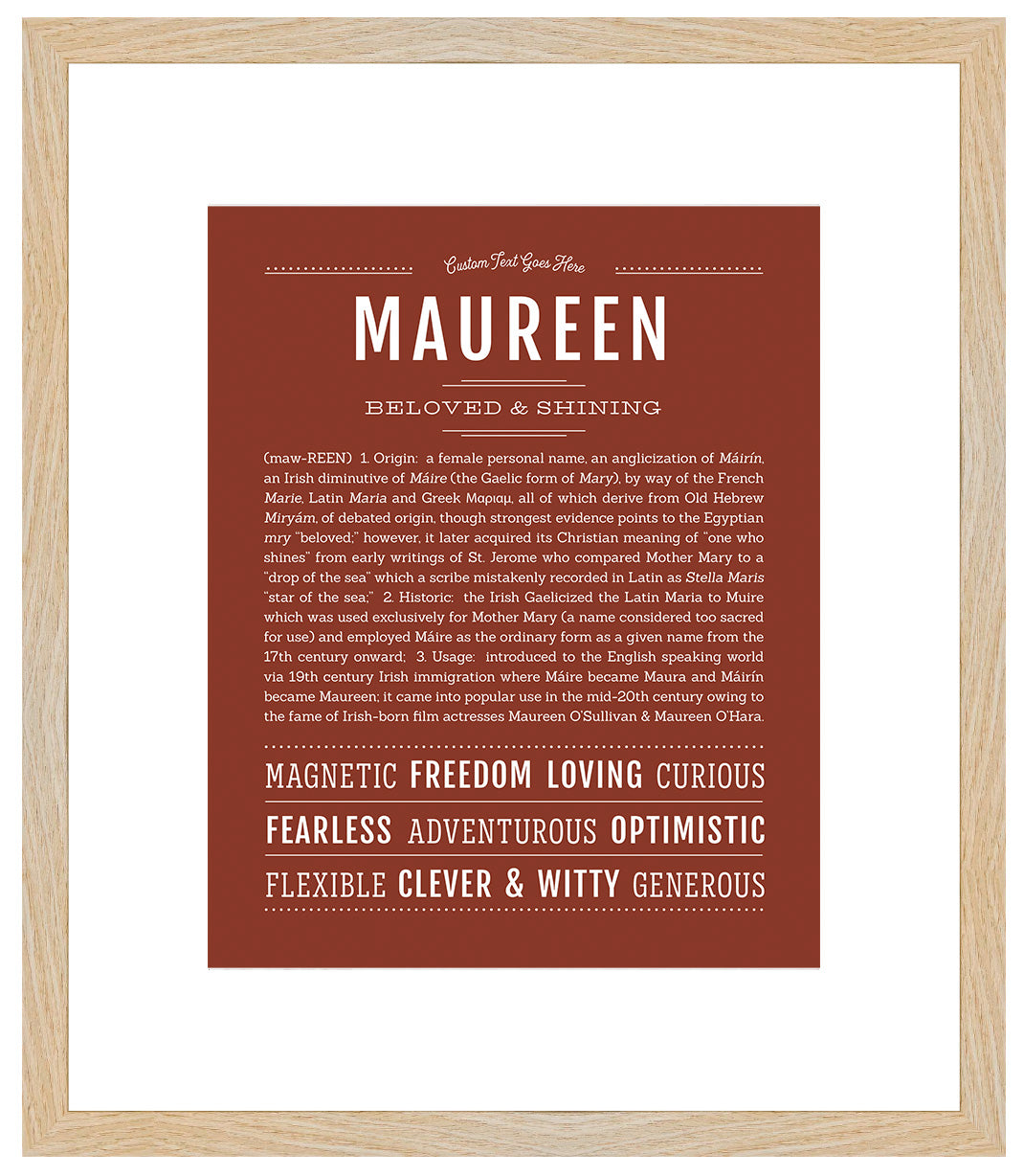 Maureen | Name Art Print