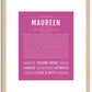 Maureen | Name Art Print