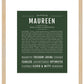 Maureen | Name Art Print