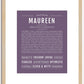 Maureen | Name Art Print