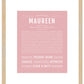 Maureen | Name Art Print