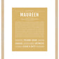 Maureen | Name Art Print